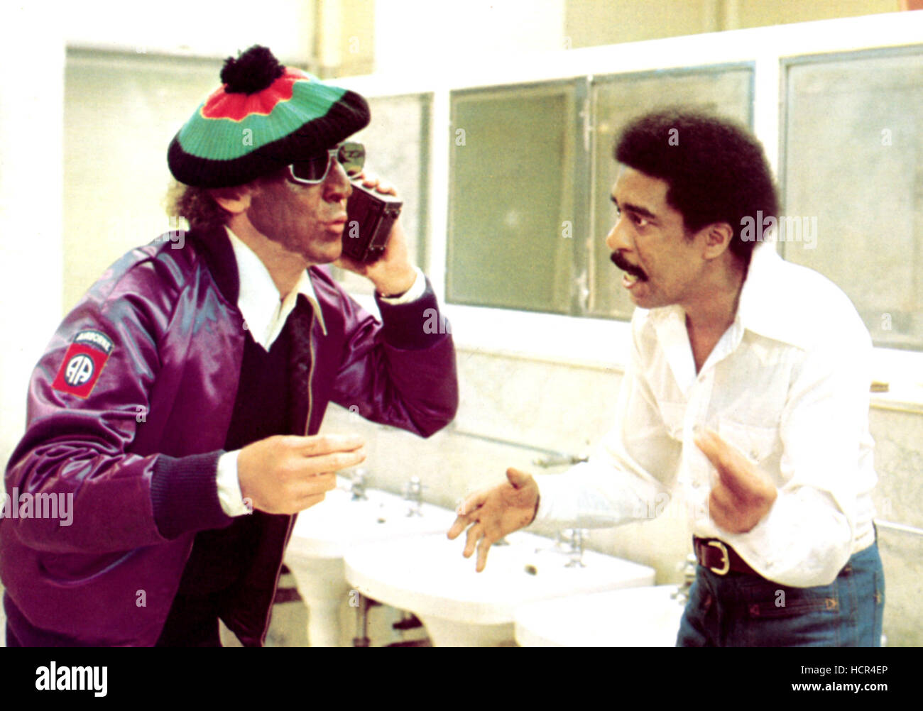 SILVER STREAK, Gene Wilder, Richard Pryor, 1976, in blackface, TM and  Copyright (c) 20th Century-Fox Film Corp. All Rights Stock Photo - Alamy, image size:1300x1002