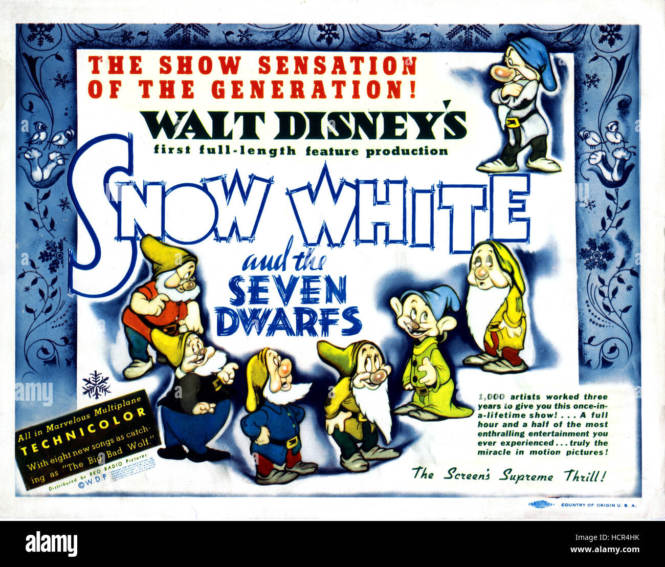 SNOW WHITE AND THE SEVEN DWARFS, 1937 Stock Photo - Alamy