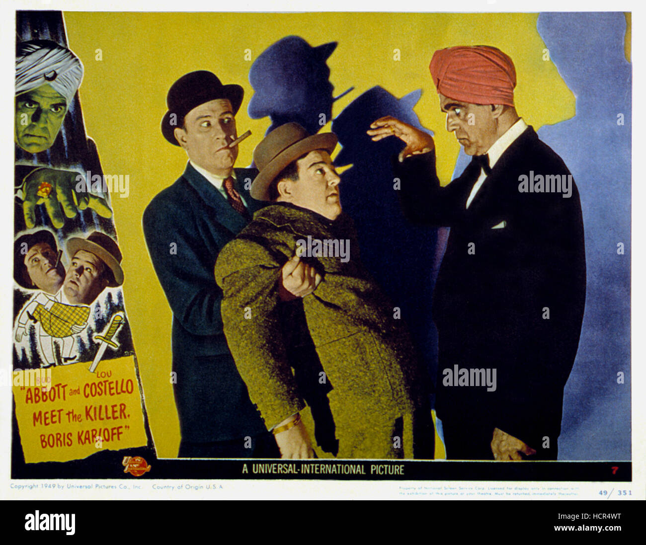 ABBOTT AND COSTELLO MEET THE KILLER, BORIS KARLOFF, Bud Abbott, Lou