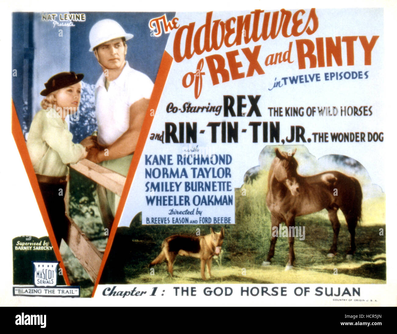 THE ADVENTURES OF REX AND RINTY, Norma Taylor, Kane Richmond, Rin Tin