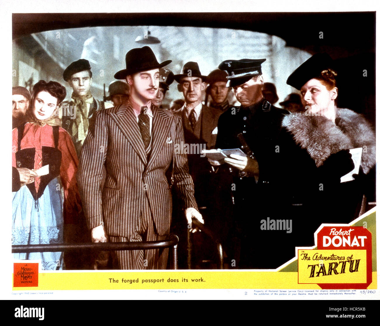 THE ADVENTURES OF TARTU (aka SABOTAGE AGENT), center: Robert Donat