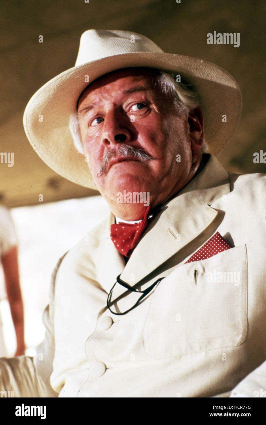 APPOINTMENT WITH DEATH, Peter Ustinov, 1988, as Hercule Poirot Stock
