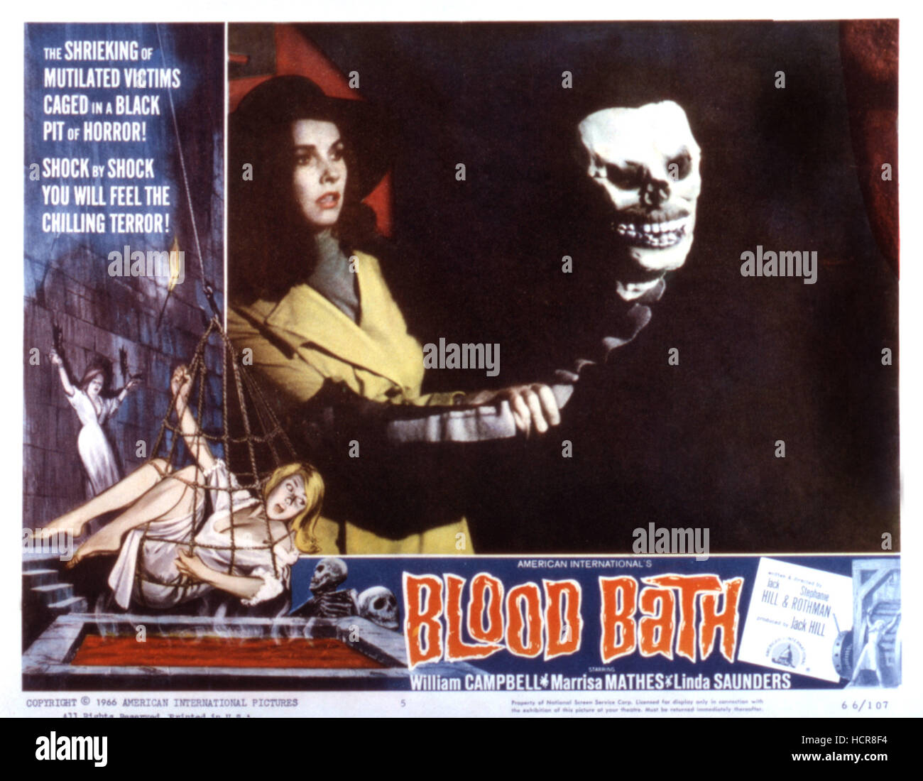 BLOOD BATH (aka PORTRAIT OF TERROR, TRACK OF THE VAMPIRE), 1966 Stock