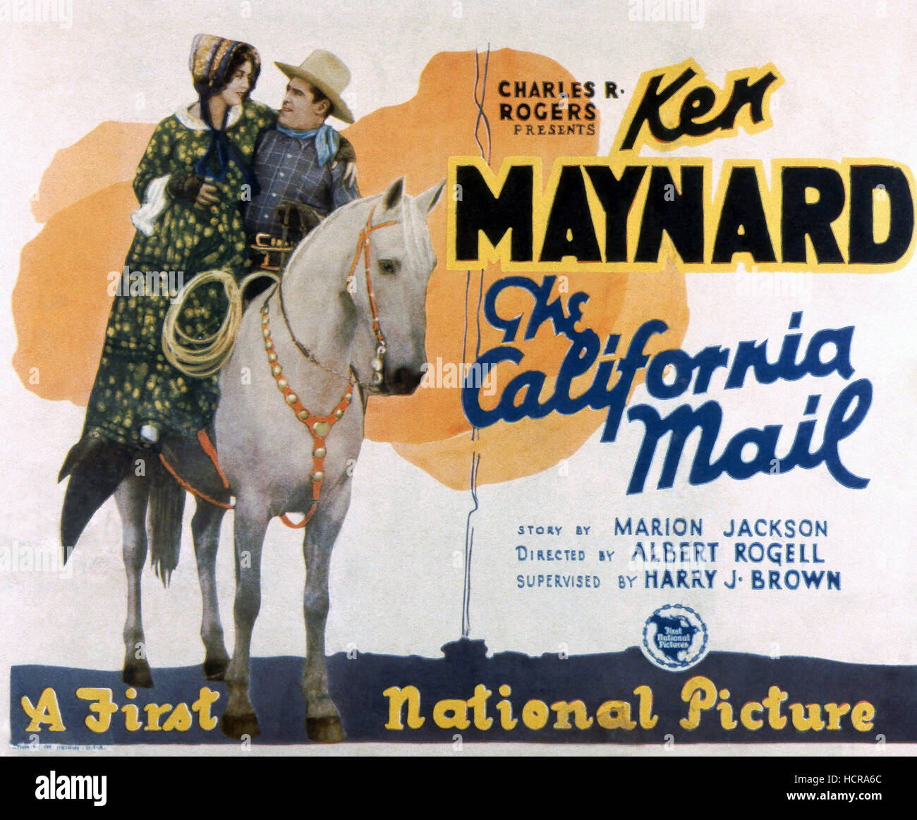 THE CALIFORNIA MAIL, from left: Dorothy Dwan, Ken Maynard, 1929 Stock ...