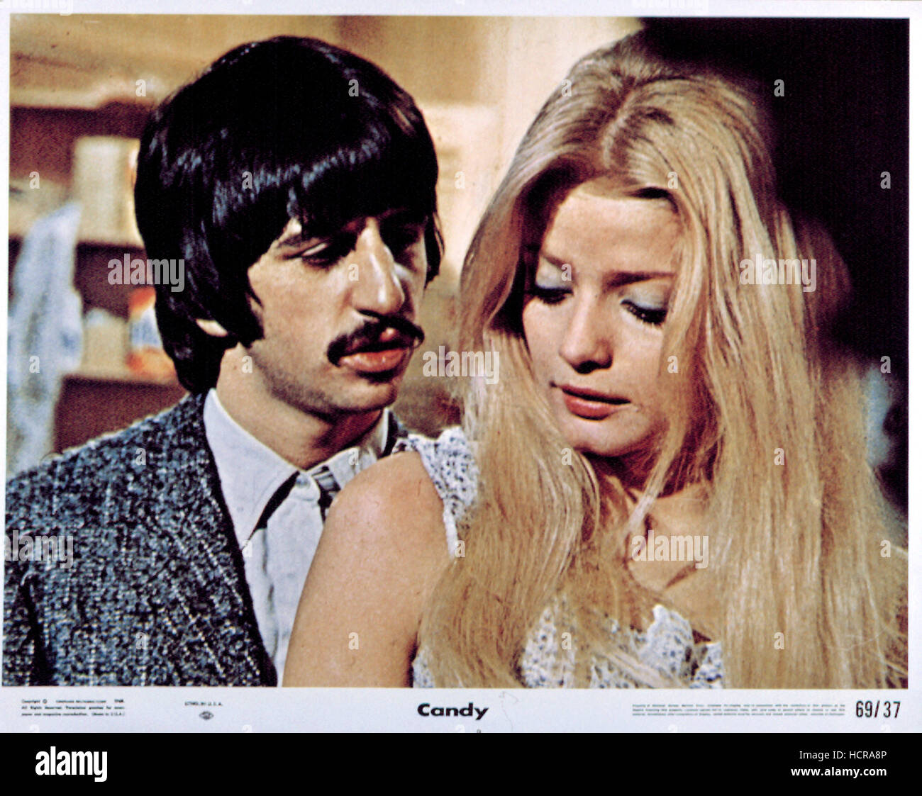 CANDY, Ringo Starr, Ewa Aulin, lobby card, poster art, 1968 Stock Photo