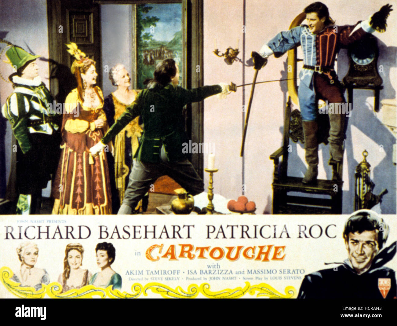 CARTOUCHE, second from left: Patricia Roc, far right: Richard Basehart ...