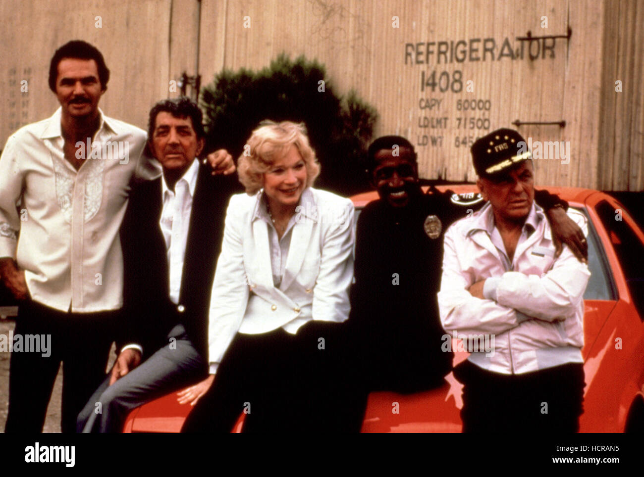 CANNONBALL RUN II, Burt Reynolds, Dean Martin, Shirley MacLaine, Sammy Davis, Jr., Frank Sinatra, 1984 Stock Photo