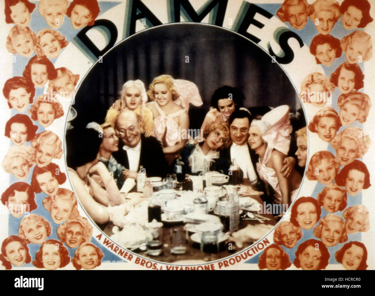 DAMES, Guy Kibbee, Joan Blondell, Ruby Keeler, Hugh Herbert, 1934 Stock ...