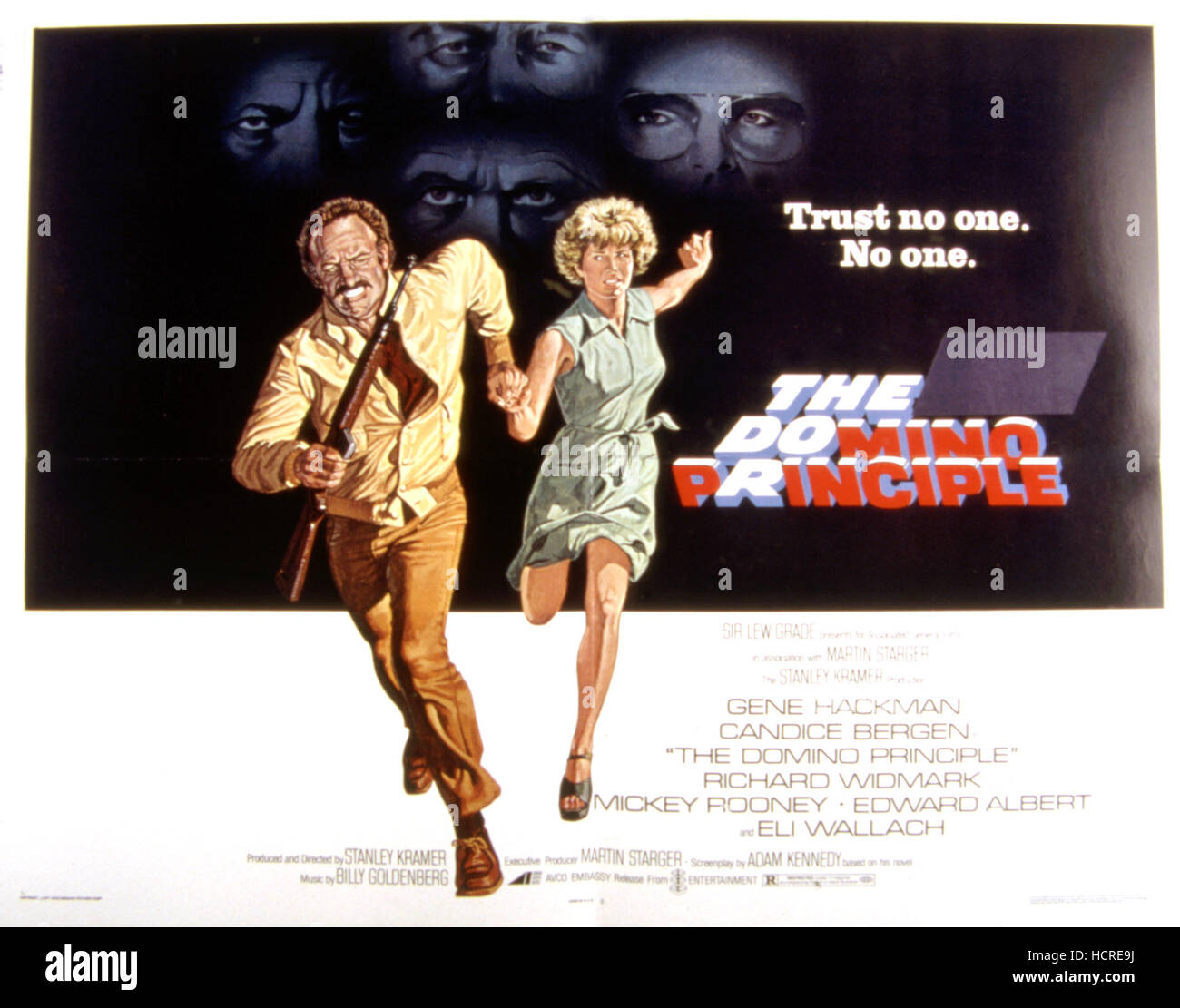 THE DOMINO PRINCIPLE, US poster, Gene Hackman, Candice Bergen, 1977 ...