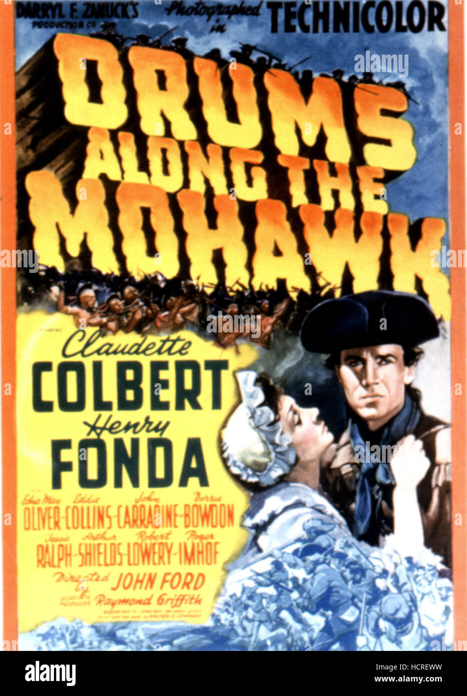DRUMS ALONG THE MOHAWK, Claudette Colbert, Henry Fonda, 1939, TM and