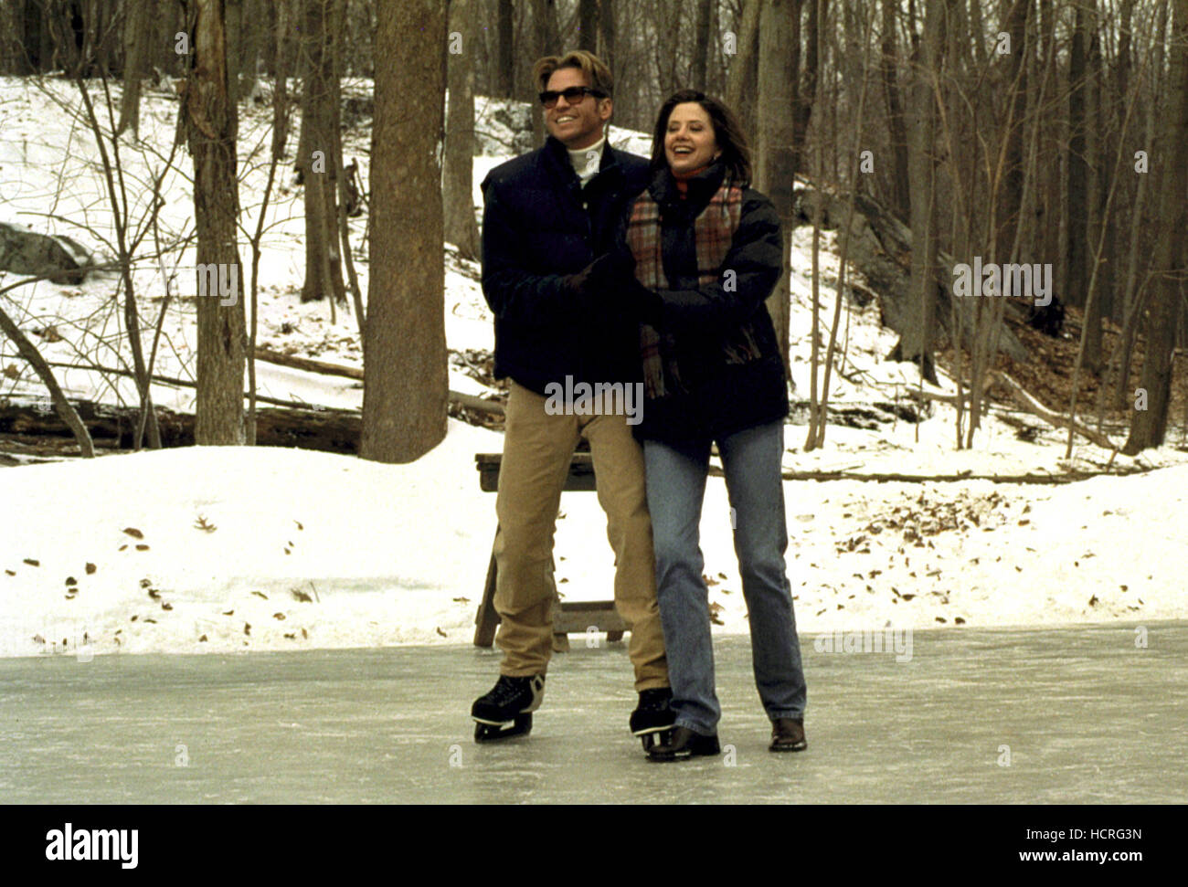 AT FIRST SIGHT, Val Kilmer, Mira Sorvino, 1999, ice skating Stock Photo