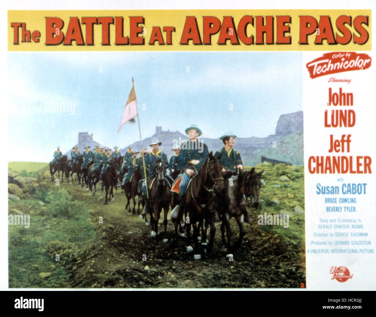 THE BATTLE AT APACHE PASS, John Lund, 1952 Stock Photo - Alamy
