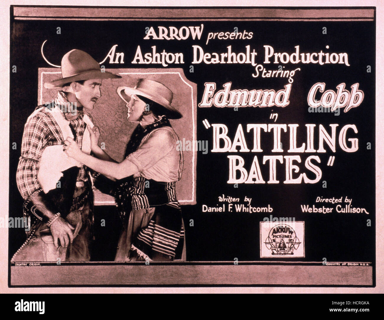BATTLING BATES, from left Ashton Dearholt, Florence Gilbert, 1923