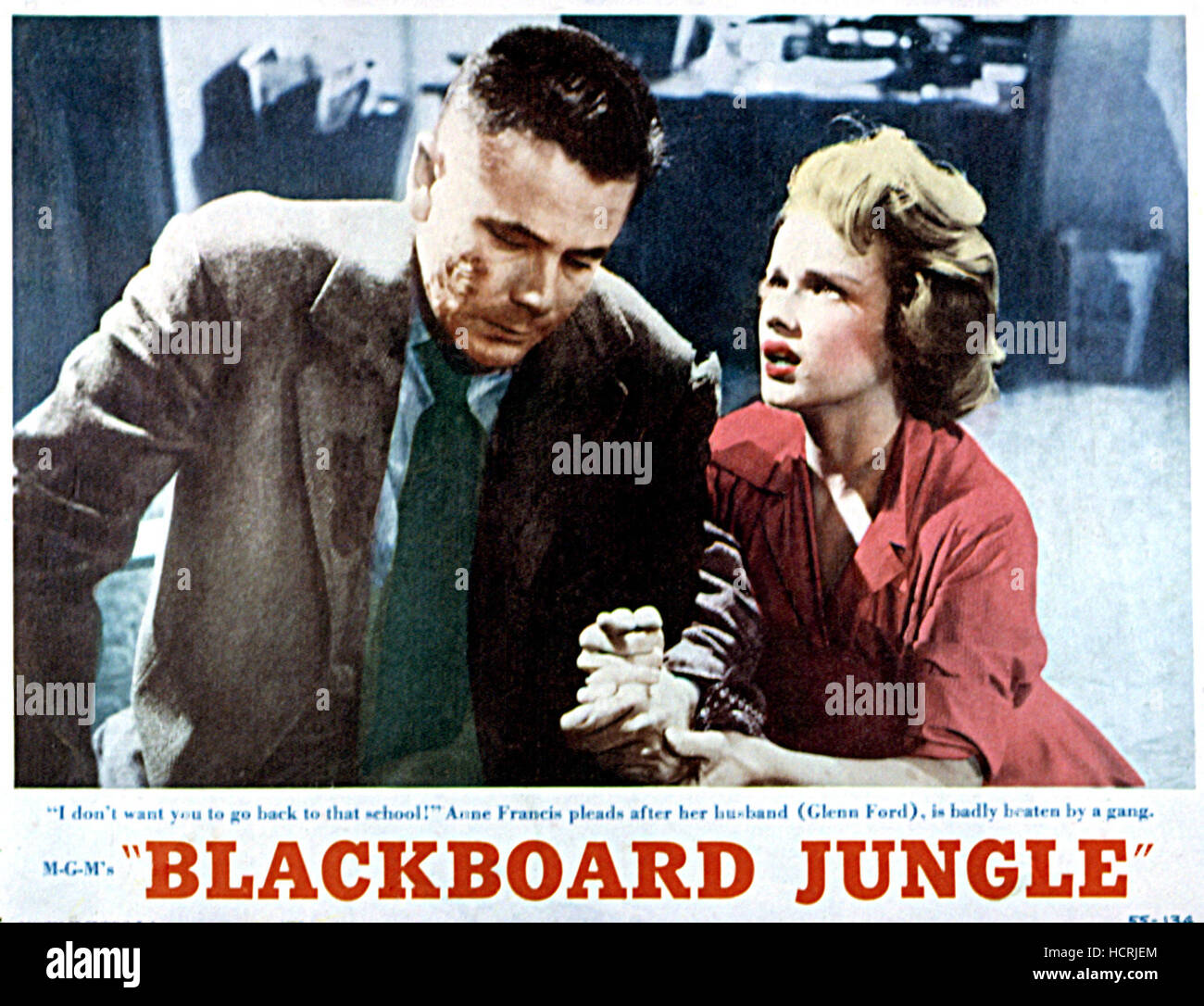 BLACKBOARD JUNGLE, THE, Glenn Ford, Anne Francis, 1955 Stock Photo Alamy