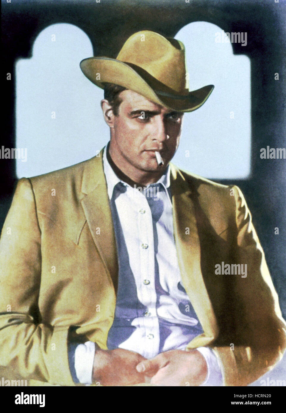 marlon brando cigarette poster THE CHASE, Marlon Brando, 1966, cigarette Stock Photo