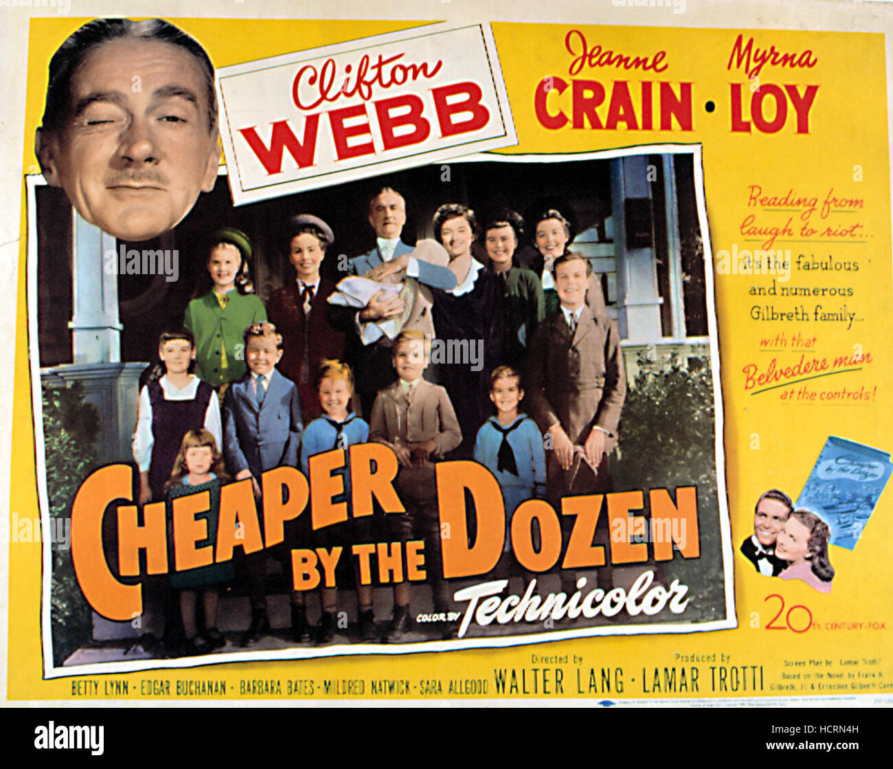 CHEAPER BY THE DOZEN, 1950 Stock Photo - Alamy