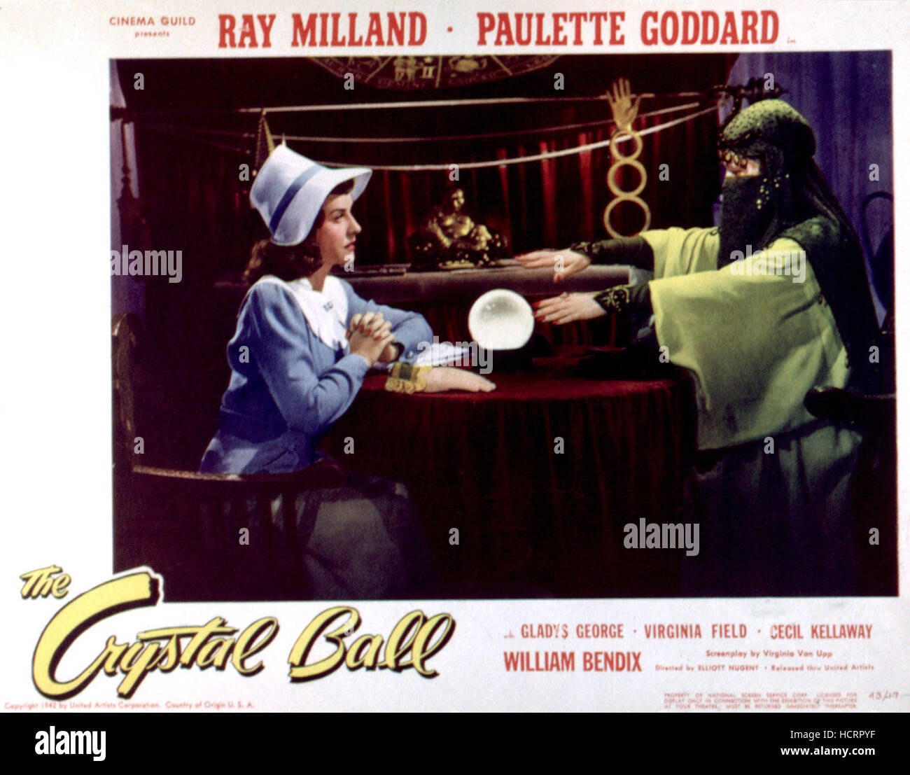 THE CRYSTAL BALL, Paulette Goddard, 1943 Stock Photo Alamy