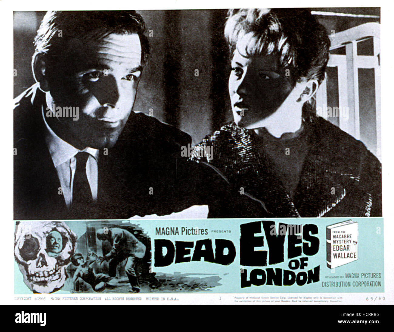 DEAD EYES OF LONDON, Joachim Fuchsberger, Karin Baal, 1961 [US: 1966] Stock Photo