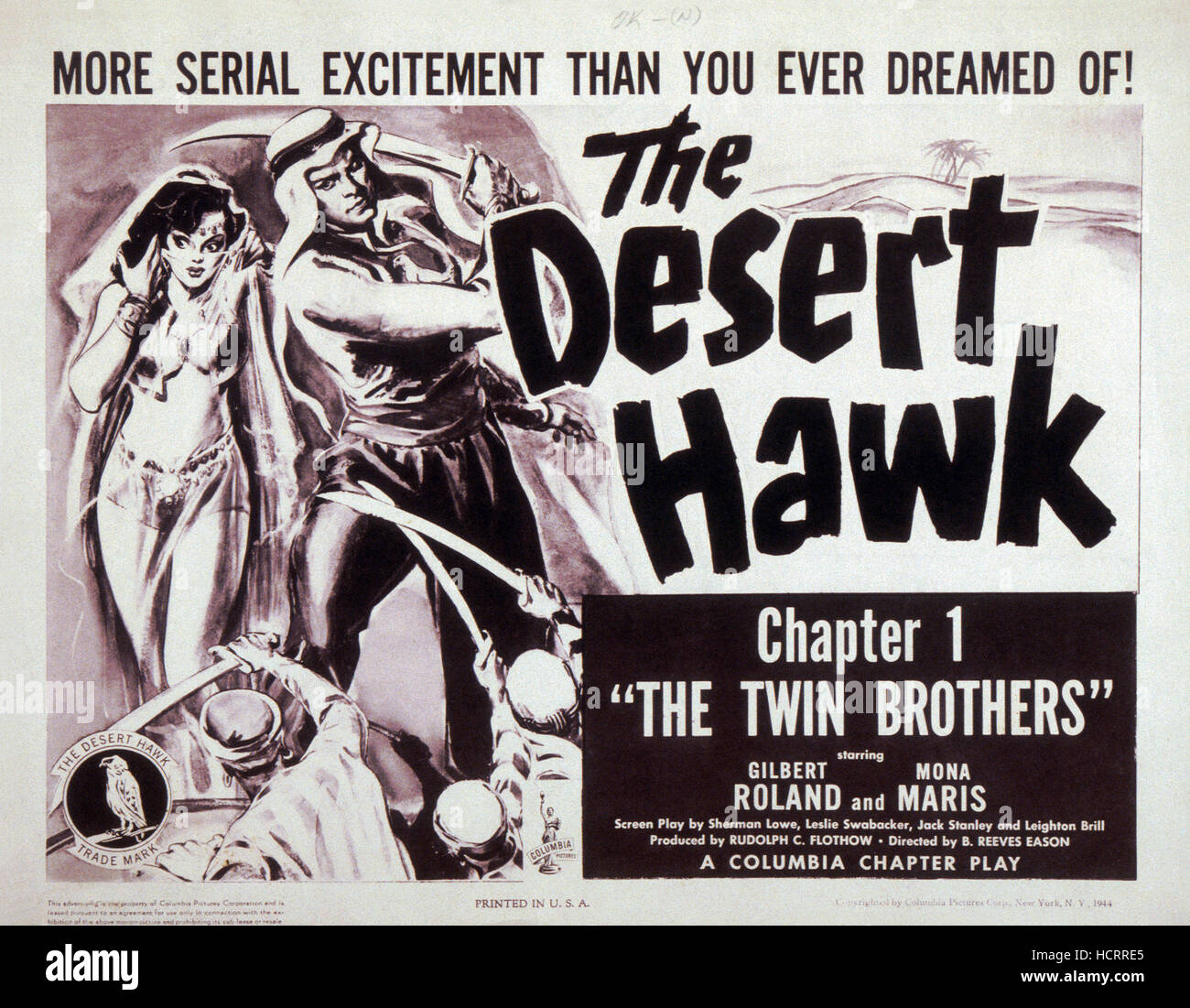THE DESERT HAWK Chapter 1 #39 The Twin Brothers #39 1944 Stock Photo Alamy