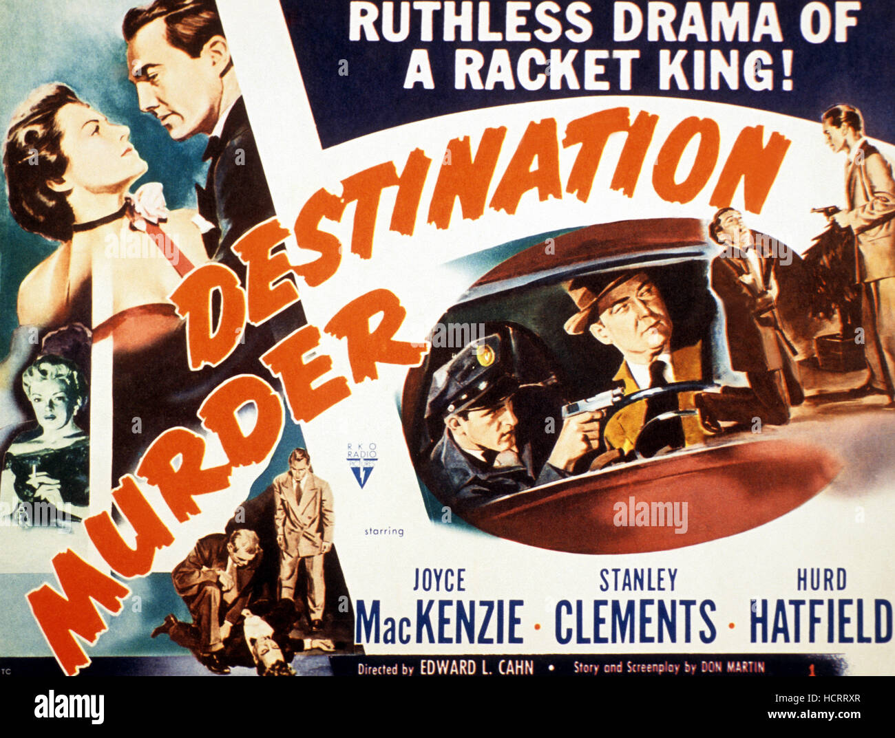 DESTINATION MURDER, top left Joyce MacKenzie, right lr Stanley