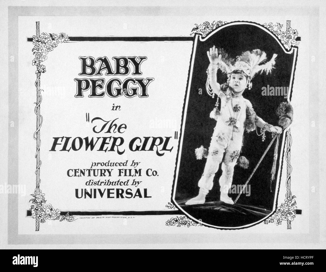 THE FLOWER GIRL, Baby Peggy (Peggy Montgomery), 1924 Stock Photo Alamy