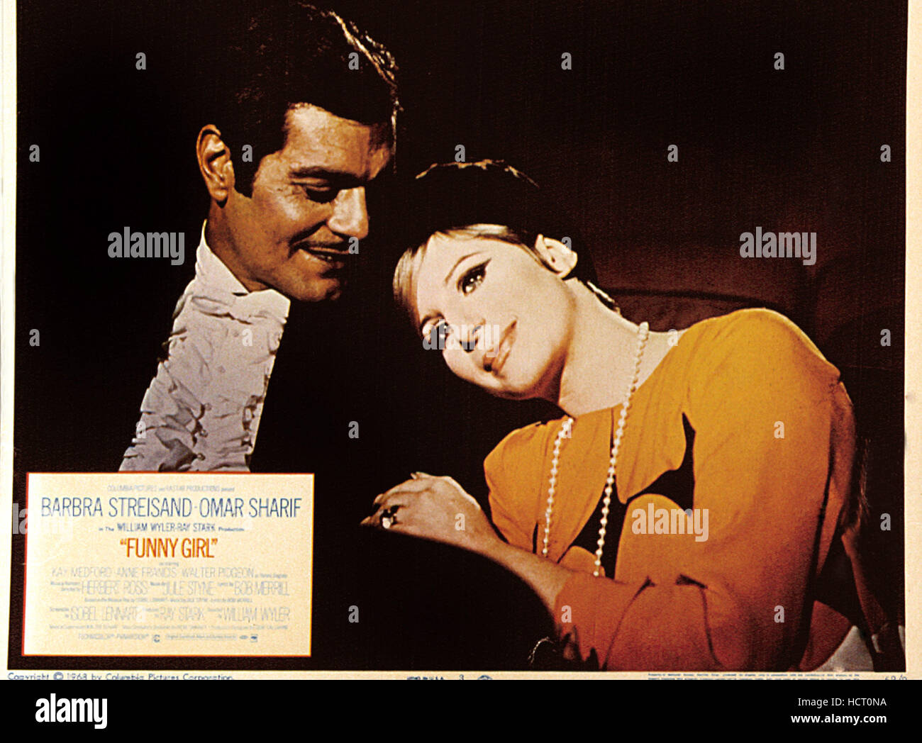 FUNNY GIRL, Omar Sharif, Barbra Streisand, 1968 Stock Photo Alamy
