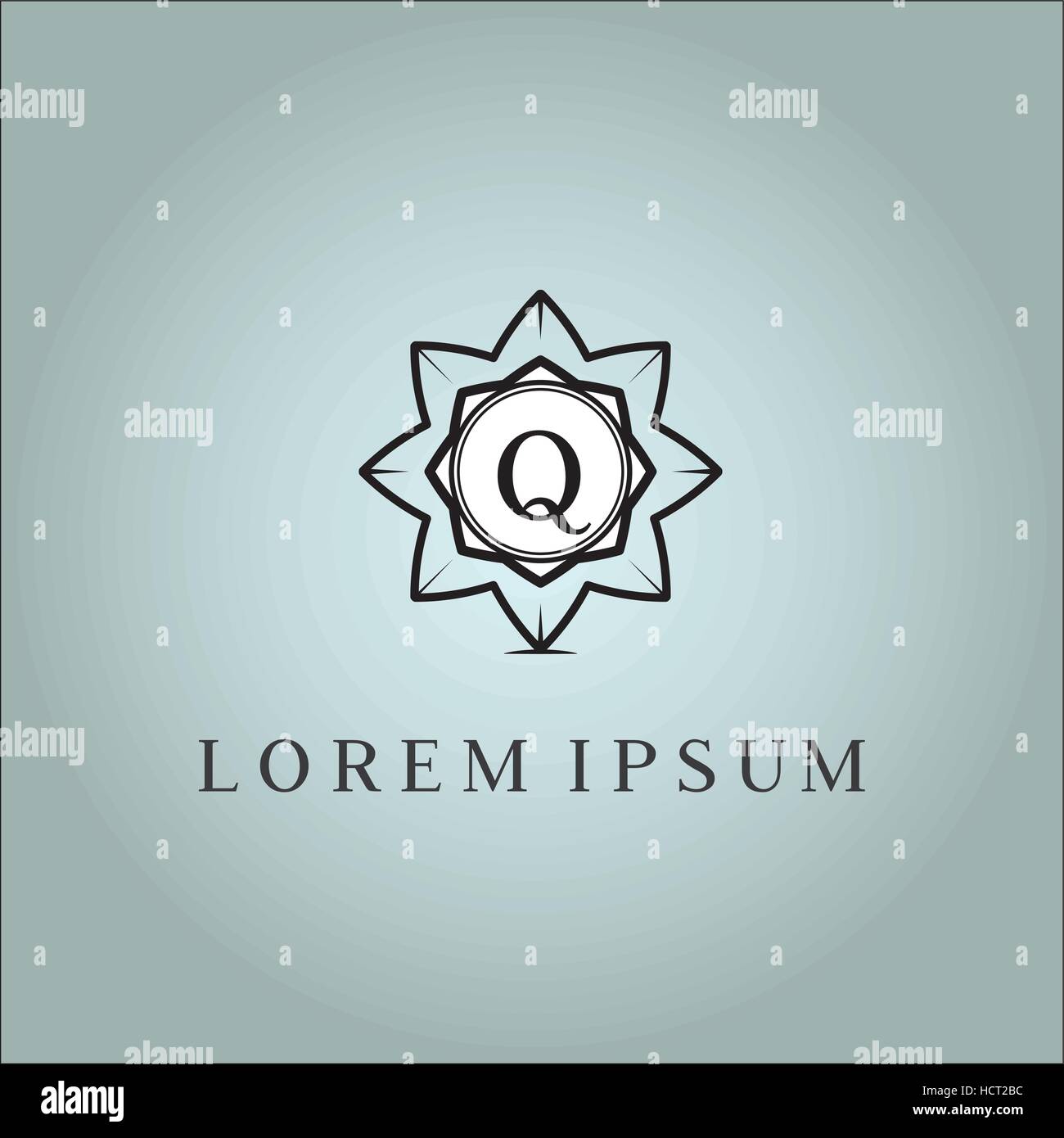Q letter vector logo design template. Luxury monogram for hotel ...