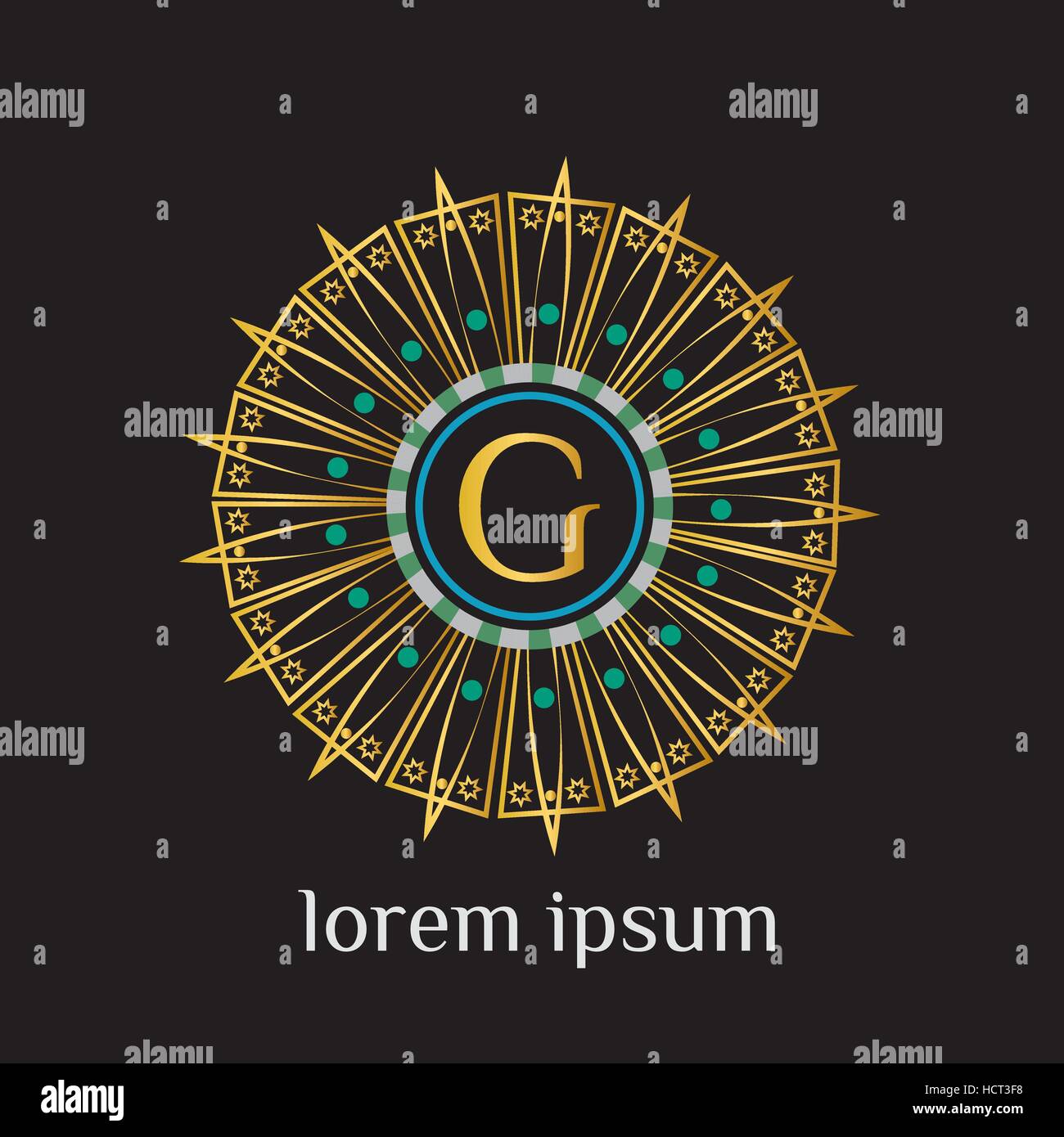 G letter vector logo design template. Luxury monogram for hotel ...