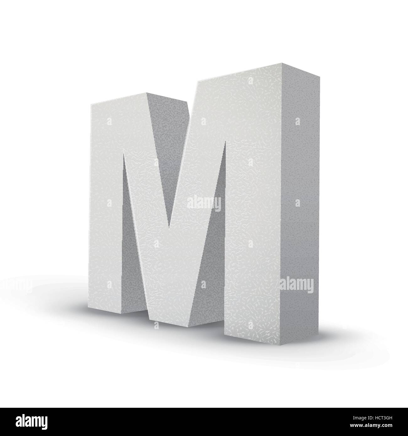 white letter M isolated on white background Stock Vector Image & Art