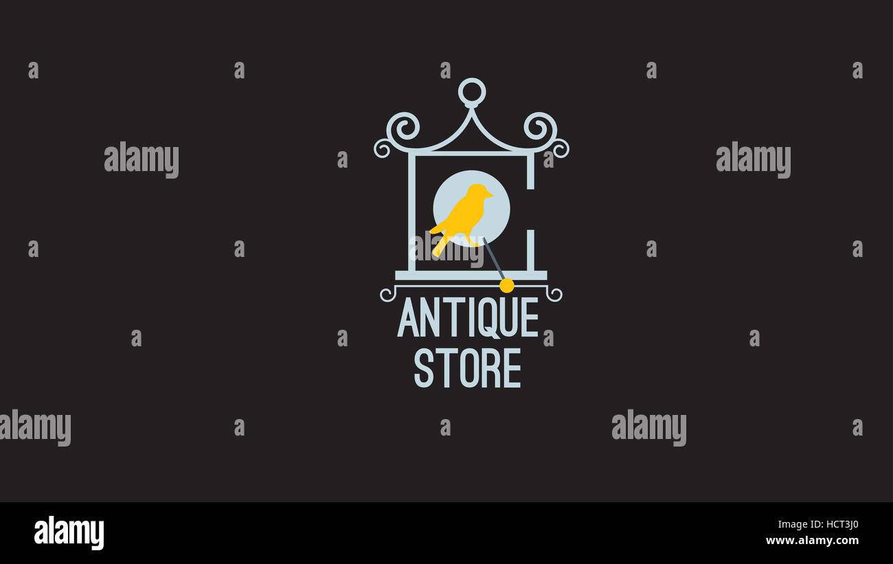 Antique store vector logo Stock Vector Image & Art Alamy