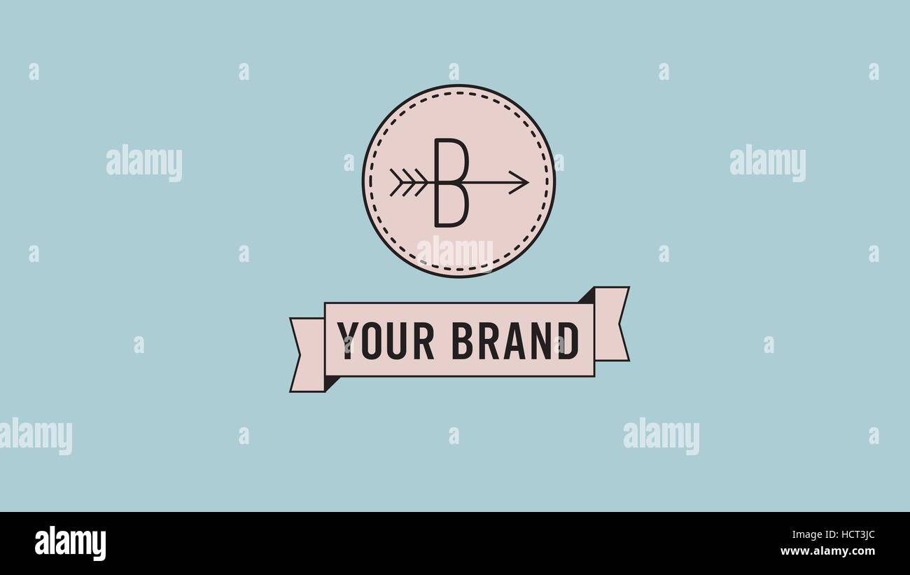 Arrow vector logo. B letter logotype Stock Vector Image & Art - Alamy