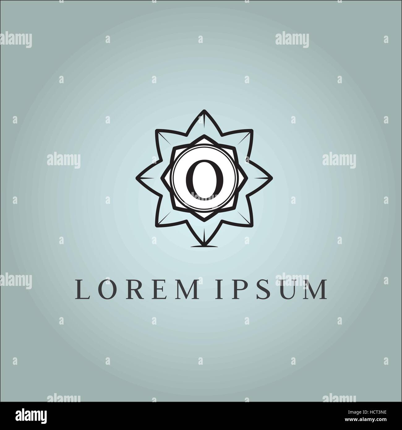 O letter vector logo design template. Luxury monogram for hotel ...