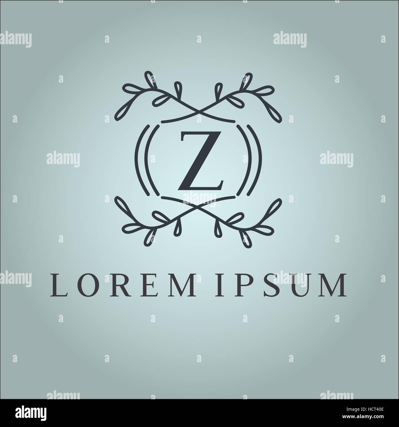 Z letter vector logo design template. Luxury monogram for hotel Intended For Z Label Template