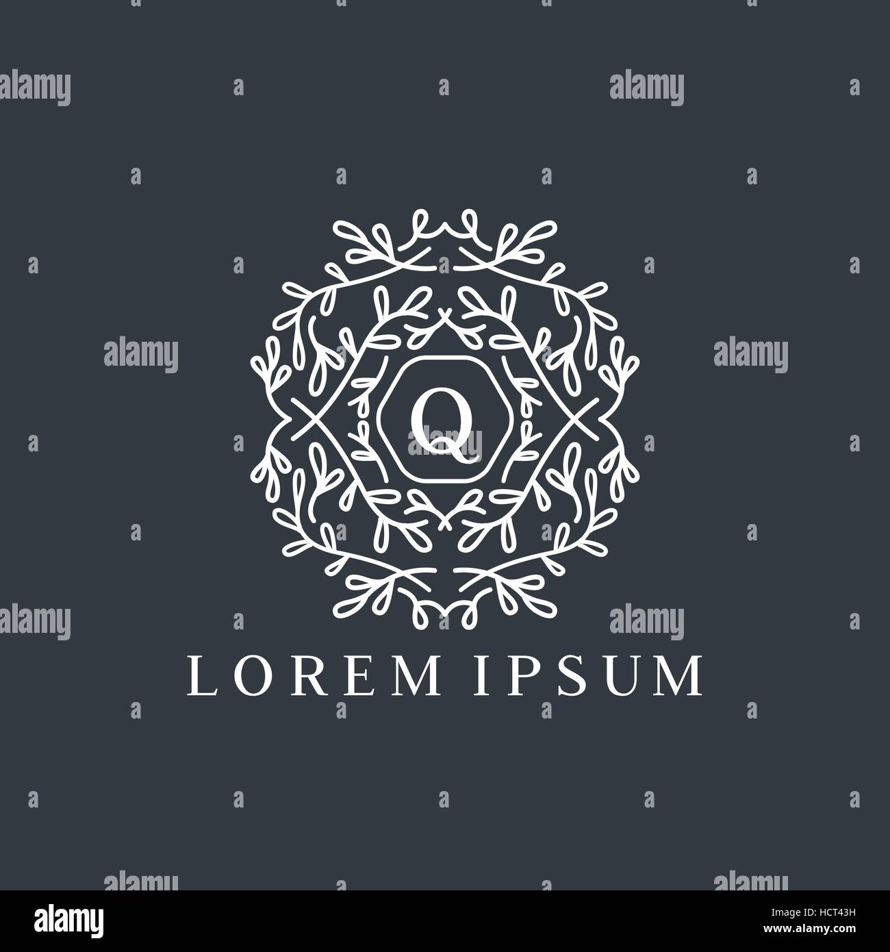 Q letter vector logo design template. Luxury monogram for hotel ...