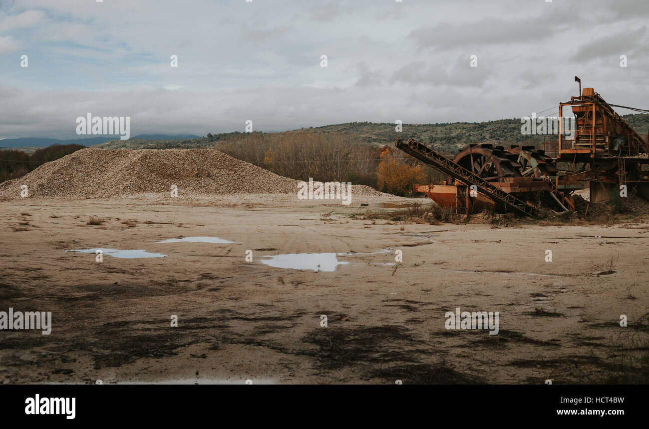 stone crusher in surface mine Stock Photo - Alamy