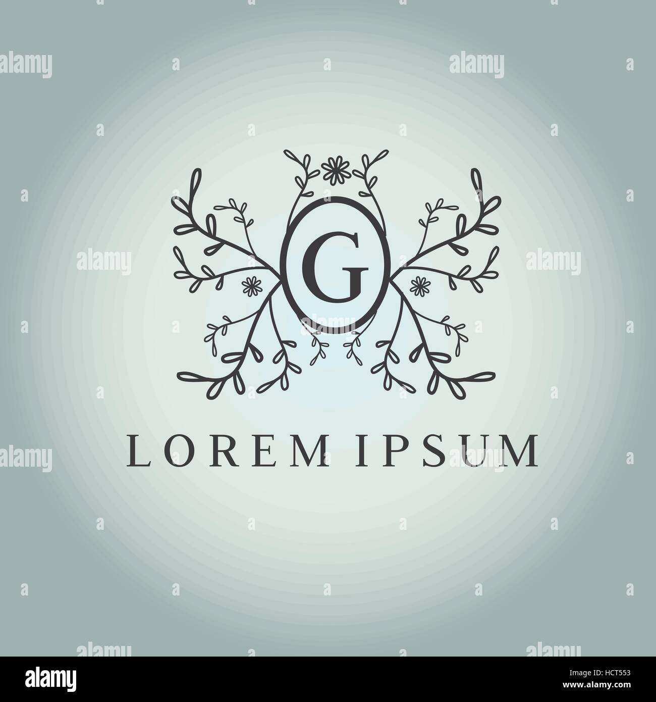 G letter vector logo design template. Luxury monogram for hotel ...