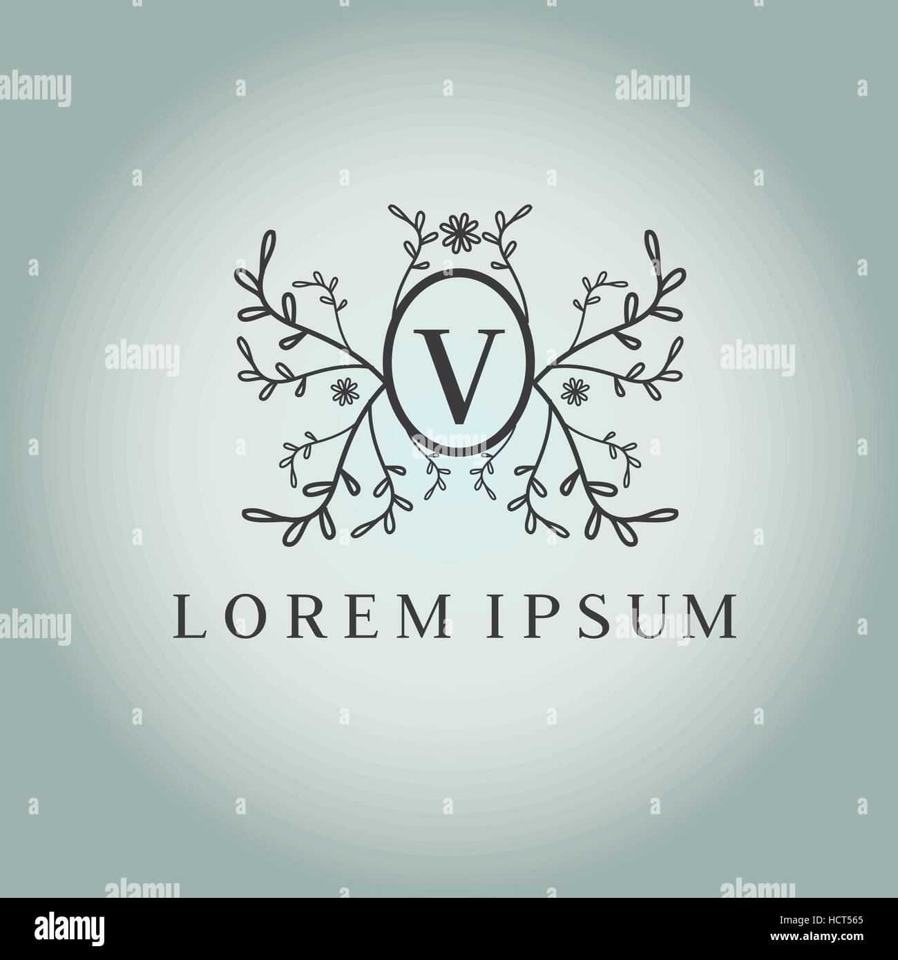 V letter vector logo design template. Luxury monogram for hotel ...
