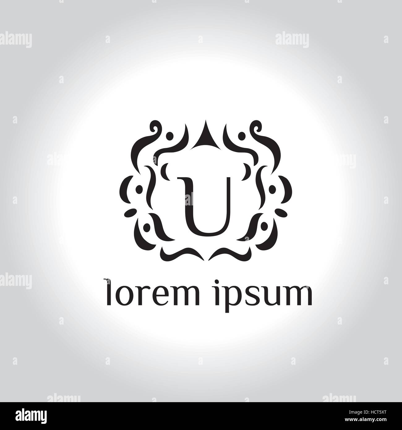 U letter business vector logo design. Initial letter brand identity ...