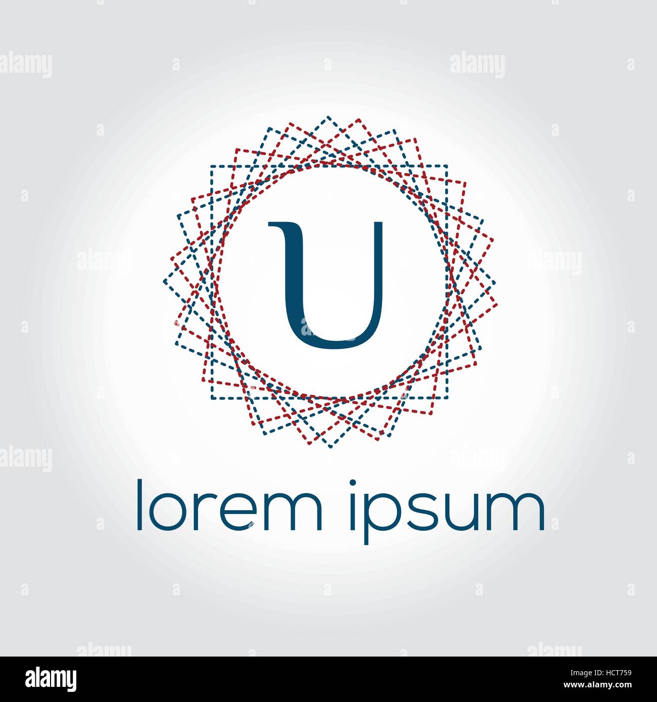 U letter business vector logo design. Initial letter brand identity ...