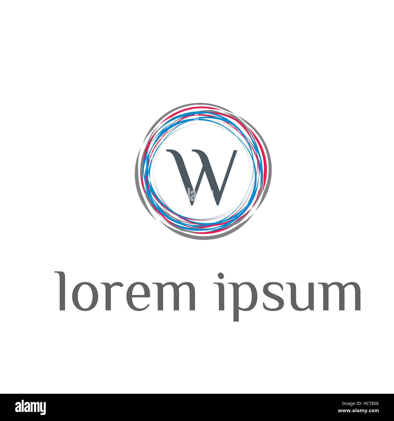 W letter business vector logo design. Initial letter brand identity ...