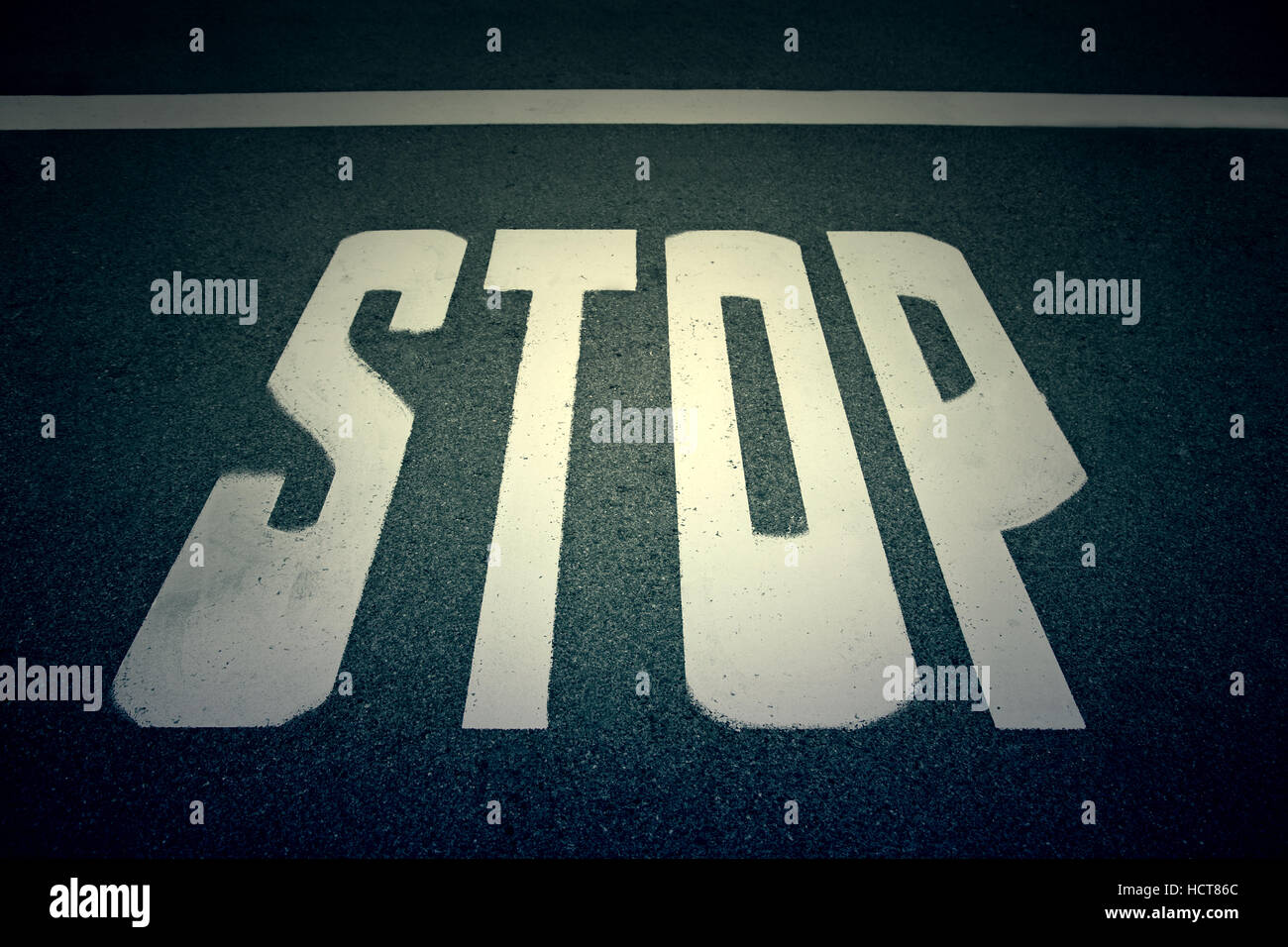 Stop Indication Stop Sign, indication detail on the road of the city, obligation Stock ...
