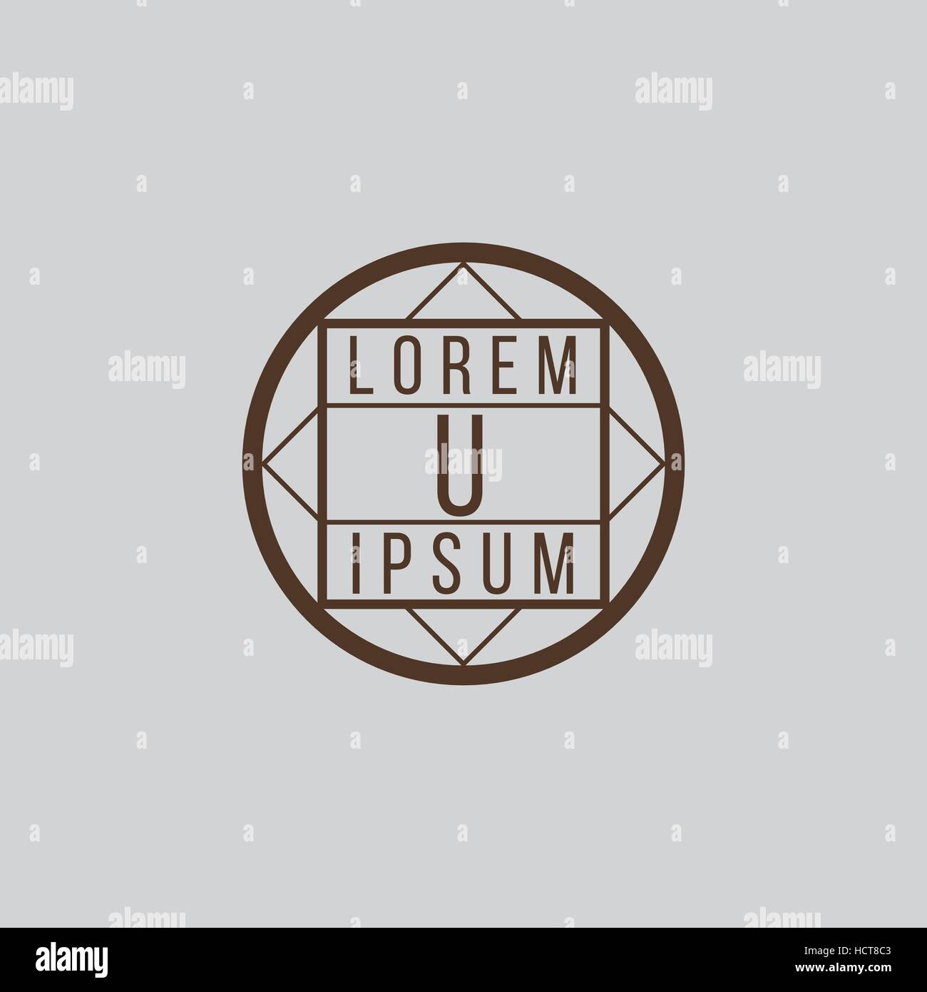 U letter vector logo design template. Luxury monogram for hotel ...