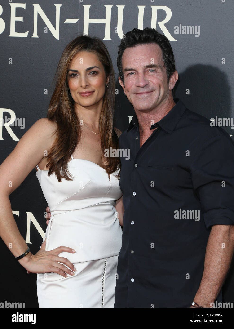 Los Angeles Premiere of 'Ben-Hur' held at the TCL Chinese Theater IMAX - Arrivals  Featuring: Jeff Probst, Lisa Ann Russell Where: Hollywood, California, United States When: 16 Aug 2016 Stock Photo
