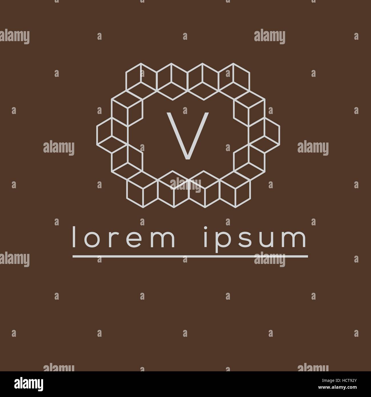 V letter vector logo design template. Luxury monogram for hotel ...