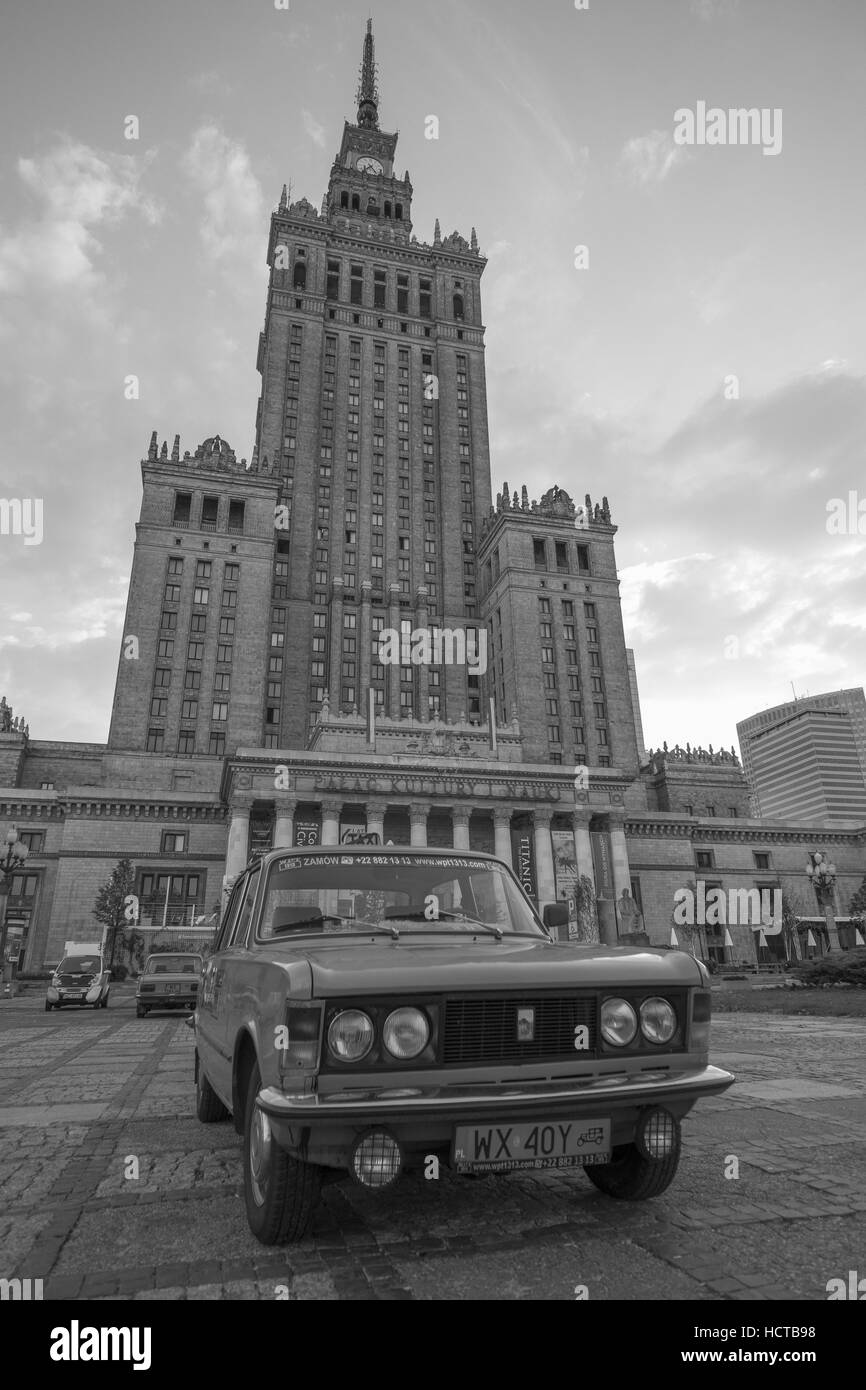 The Palace of Culture and Science is a building located in Warsaw, was