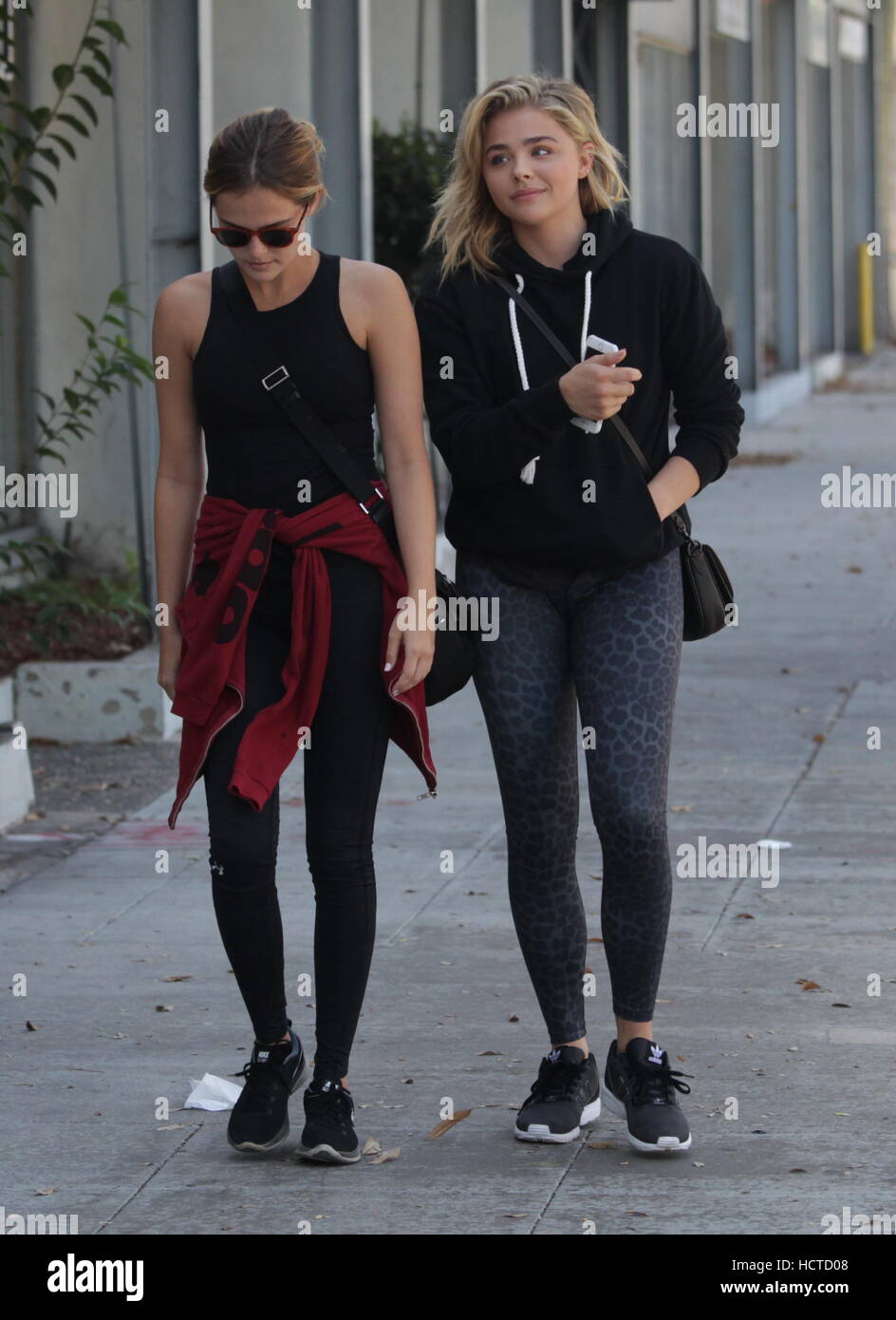 Chloë Grace Moretz arriving at her pilates class in Beverly Hills with ...