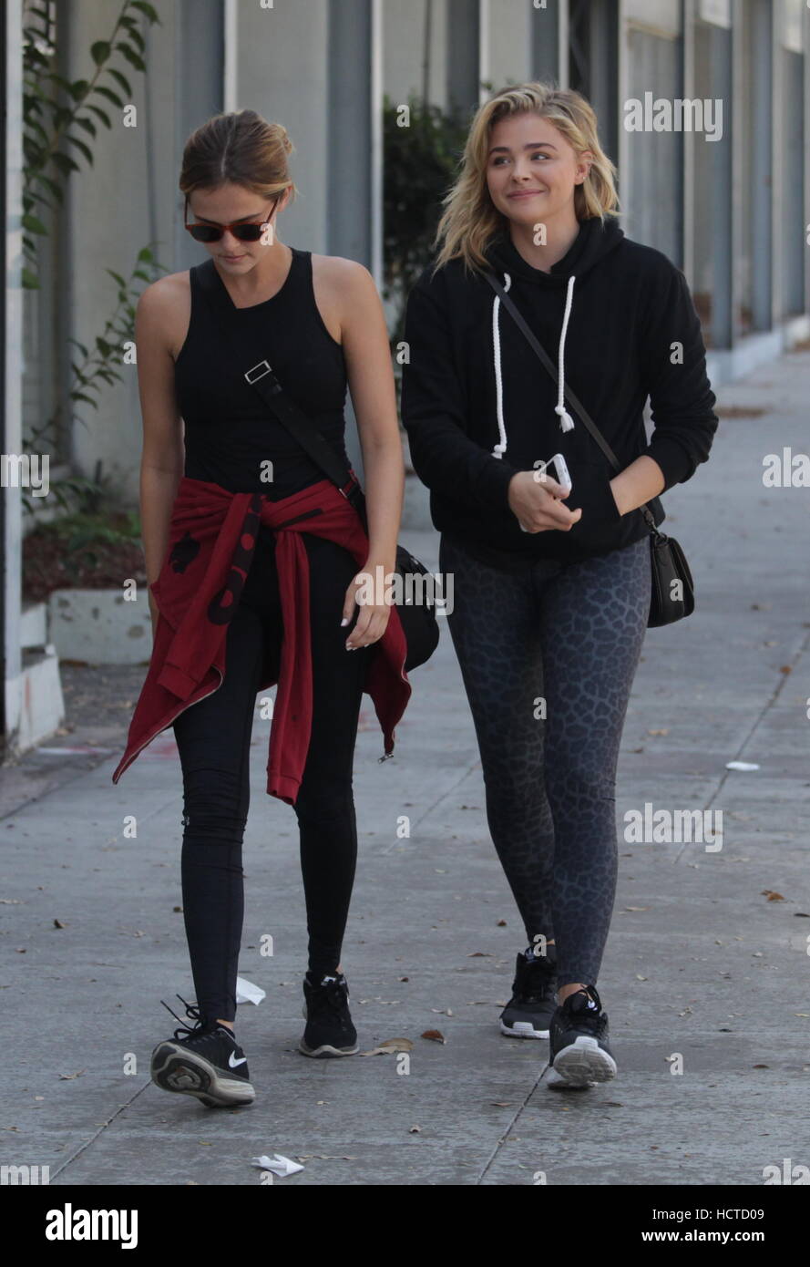 Chloë Grace Moretz arriving at her pilates class in Beverly Hills with