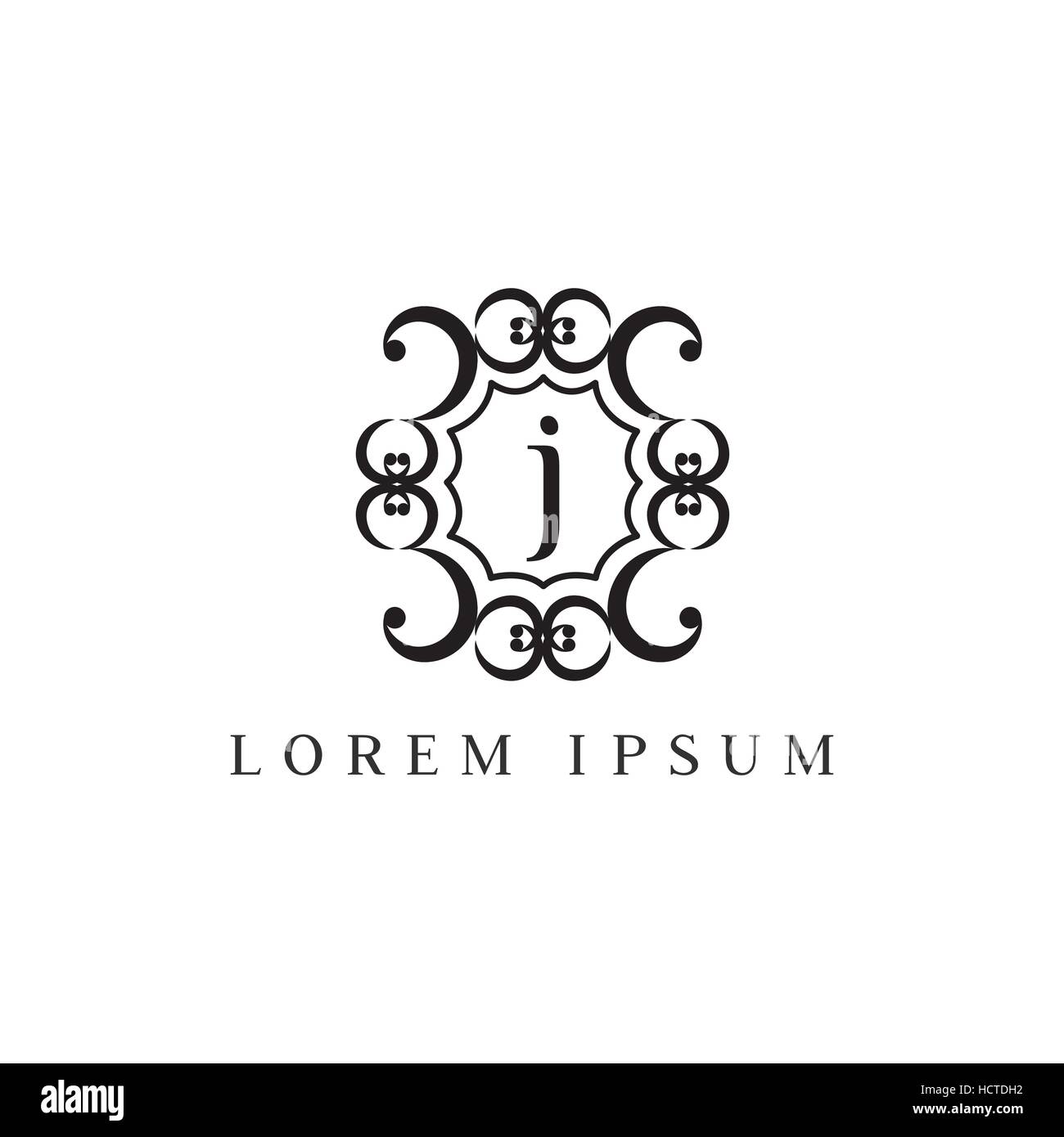 Luxury vector logo design template of letter J Stock Vector Image & Art ...