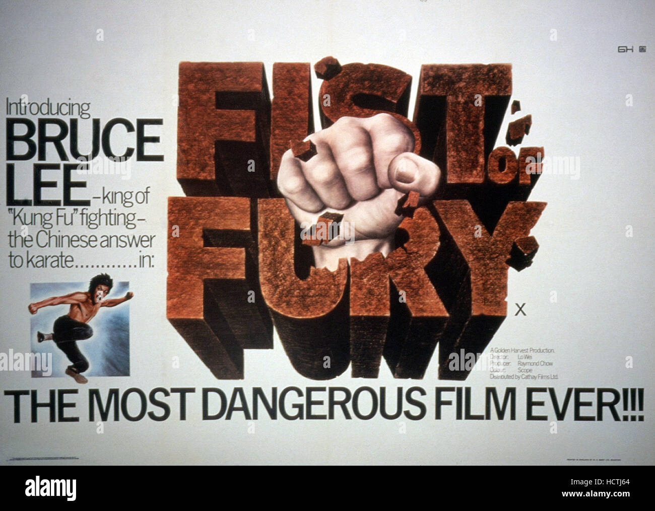 FISTS OF FURY aka TANG SHAN DA XIONG Bruce Lee 1971 Stock Photo Alamy