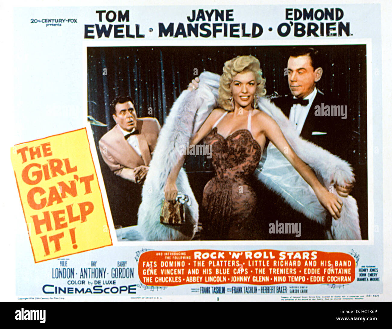THE GIRL CAN'T HELP IT, Edmond O'Brien, Jayne Mansfield, Tom Ewell